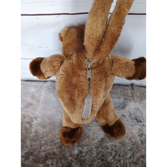 Stuffed Horse‎ Plush Animal Handbag With Zipper By Stella & Max - Picture 2 of 7